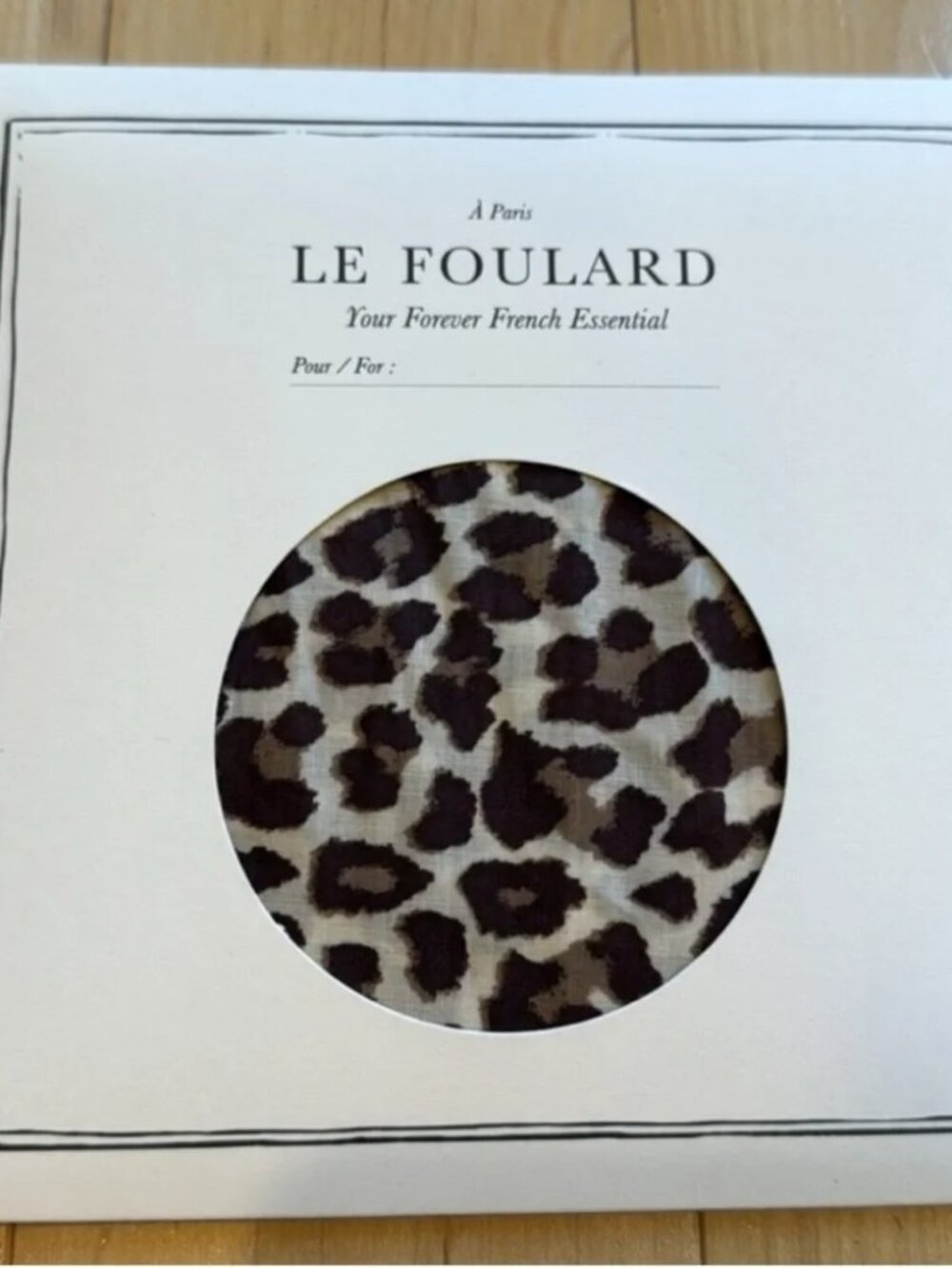 NWT Sezane Leopard Print Scarf